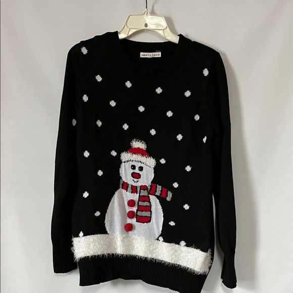 H&M Sweaters - Mesh & Lace Women's Snowman Holiday Ugly Sweater Size M
